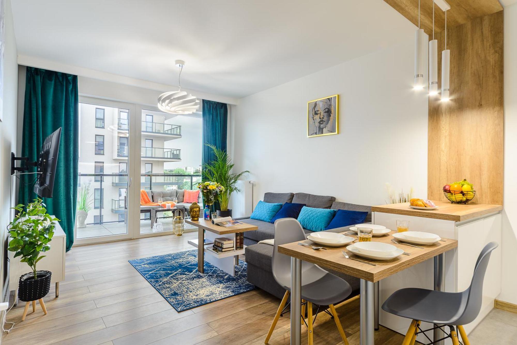 Lumina Stylish 3-Room Apart With Balcony Лодзь Екстер'єр фото